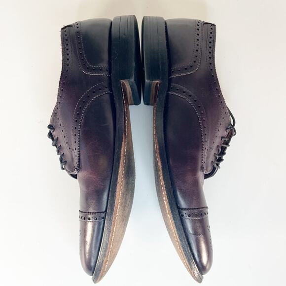 Allen Edmonds Strand Cap-Toe Brown Leather Oxford Dress Shoes Men 9 main image 4